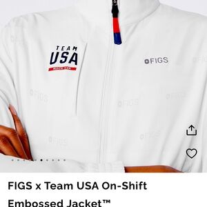 Figs x Team USA On shift Jacket